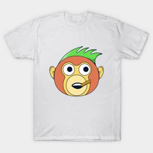 funny monkey cute colorful T-Shirt